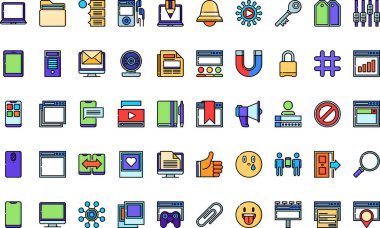 Düzenlenebilir Vuruşlu Sosyal medya simgeleri Yüksek Kalite Vektör Simgeleri Koleksiyonu. Profesyonel ve Yaratıcı Projeler için ideal.