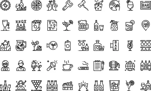 Düzenlenebilir Vuruşlu Yüksek Kalite Vektör Simgeleri Koleksiyonu simgeleri. Profesyonel ve Yaratıcı Projeler için ideal