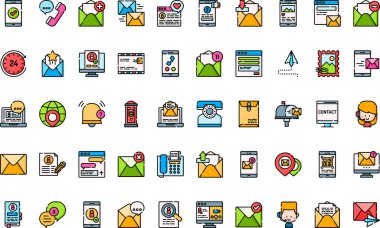 Düzenlenebilir Vuruş ile İletişim simgeleri Yüksek Kalite Vektör Simgeleri Koleksiyonu. Profesyonel ve Yaratıcı Projeler için ideal.