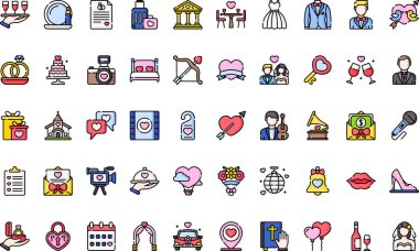 Düzenlenebilir Vuruşlarla Yüksek Kalite Vektör Simgeleri Koleksiyonu. Profesyonel ve Yaratıcı Projeler için ideal.