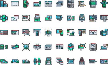 Karşılık tasarım simgeleri Düzenlenebilir Vuruşlu Yüksek Kalite Vektör Simgeleri Koleksiyonu. Profesyonel ve Yaratıcı Projeler için ideal.
