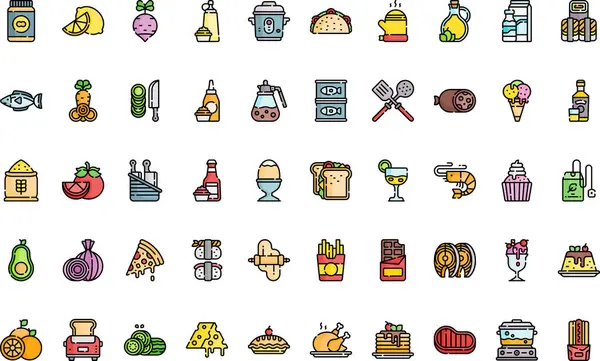 Gastronomi simgeleri Yüksek Kaliteli Vektör Simgeleri Koleksiyonu ve Düzenlenebilir Vuruş. Profesyonel ve Yaratıcı Projeler için ideal.