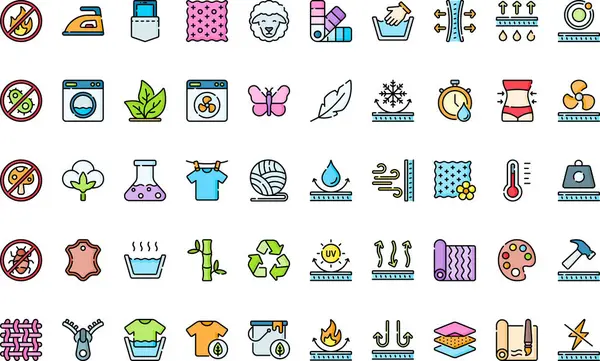 Kumaş, Düzenlenebilir Vuruşlu Yüksek Kalite Vektör Simgeleri Koleksiyonuna sahiptir. Profesyonel ve Yaratıcı Projeler için ideal.