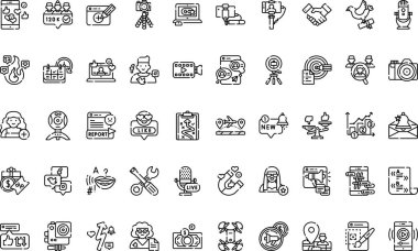  Web mobil UI ögesi için resimleme sembolü tasarım şablonu.