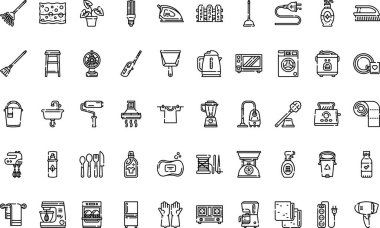  Web mobil UI ögesi için resimleme sembolü tasarım şablonu.