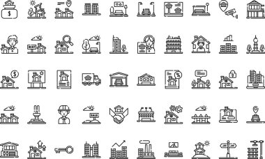  Web mobil UI ögesi için resimleme sembolü tasarım şablonu.