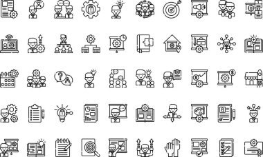  Web mobil UI ögesi için resimleme sembolü tasarım şablonu.