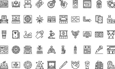  Web mobil UI ögesi için resimleme sembolü tasarım şablonu.