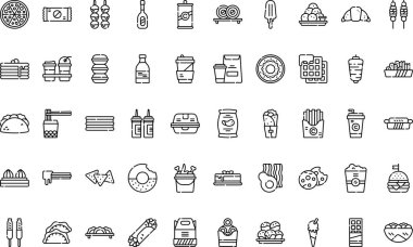  Web mobil UI ögesi için resimleme sembolü tasarım şablonu.