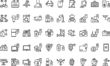  Web mobil UI ögesi için resimleme sembolü tasarım şablonu.