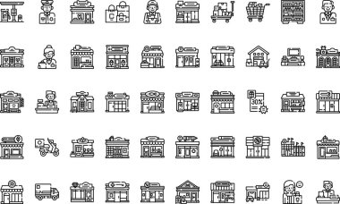  Web mobil UI ögesi için resimleme sembolü tasarım şablonu.