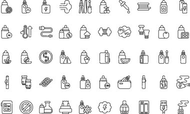  Web mobil UI ögesi için resimleme sembolü tasarım şablonu.