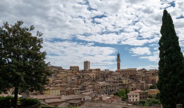 Siena, İtalya şehir manzarası