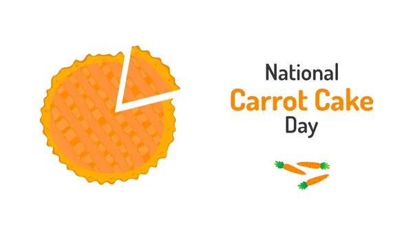 Havuçlu Kek Günü 'nün ulusal kutlaması. Havuçlu kek..