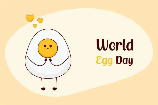 Dünya Yumurta Günü. Komik kawaii yumurtaları. Fast food menüsü konsepti. Çizgi film stili.