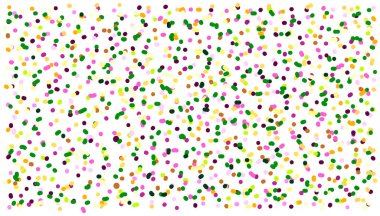 Çok renkli konfeti soyut bir arka plan. Tasarım için şenlikli dekoratif süsler. Tasarım için eğlenceli bir şablon. Parlak renkler. Afişlerin, afişlerin yazdırılması,