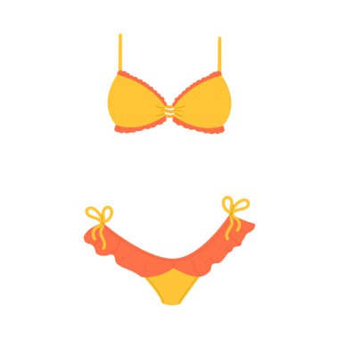 Kravatlı çok renkli tek parça mayo. Tatil için, yüzmek için, kadın giysileri. Modaya uygun mayo. Şık tasarım ve en az detay.