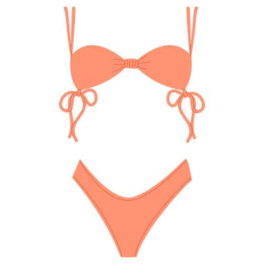 Kırmızı tek parça mayo. Tatil, yüzme için daha güzel kadın giysileri. Şık tasarım ve en az detay.