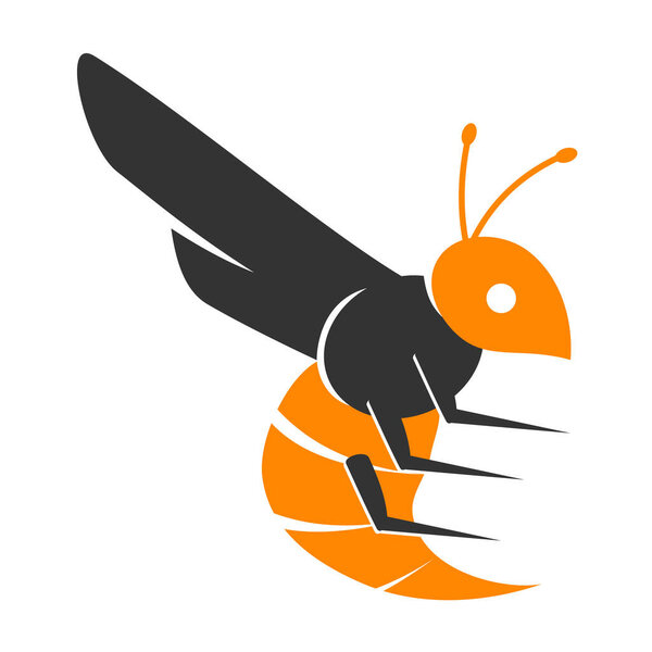 honey Bee animals logo vector Icon Illustration Brand Identity