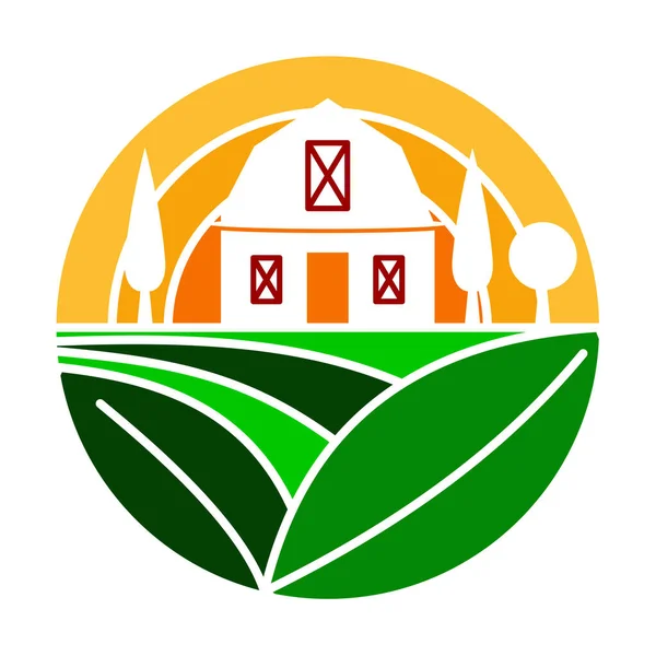 Agricoltura Agricoltura Logo Design Vettore Icona Illustrazione Brand Identity — Vettoriale Stock