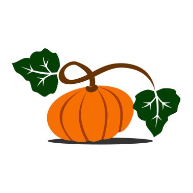 balkabağı tarımı logosu Simge İllüstrasyonu Marka Kimliği