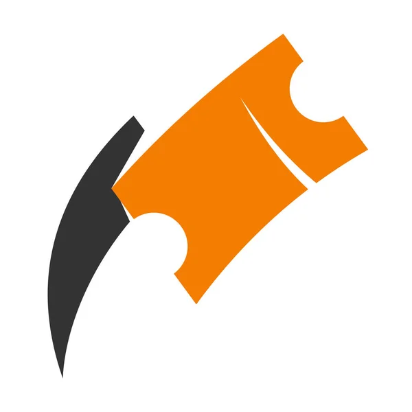 Концепція Дизайну Квитків Логотип Ілюстрація Фірмовий Стиль — стоковий вектор