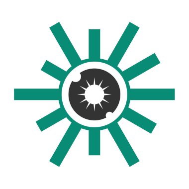 Göz Bakımı Logosu Simgesi İllüstrasyon Markası Kimliği