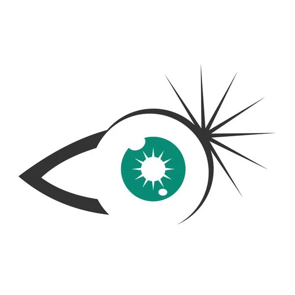 Augenpflege Logo Icon Illustration Markenidentität — Stockvektor