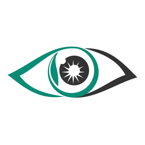 Уход Глазами Логотип Иллюстрация Иллюстрация Марки — стоковый вектор