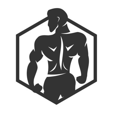 Omurga Tıbbi Kayropraktik Logo Simgesi İllüstrasyon Markası Kimliği