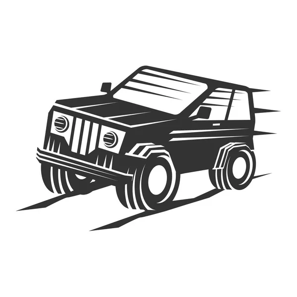 Εκτός Δρόμου Jeep Logo Εικονογράφηση Εικονογράφηση Μάρκα Ταυτότητα — Διανυσματικό Αρχείο