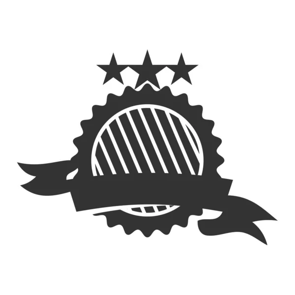 Эмблема Пустой Логотип Шаблона Icon Illustration Brand Identity — стоковый вектор