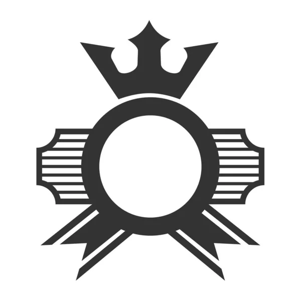 Эмблема Пустой Логотип Шаблона Icon Illustration Brand Identity — стоковый вектор