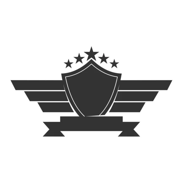 Emblem Leere Vorlage Logo Icon Illustration Markenidentität — Stockvektor