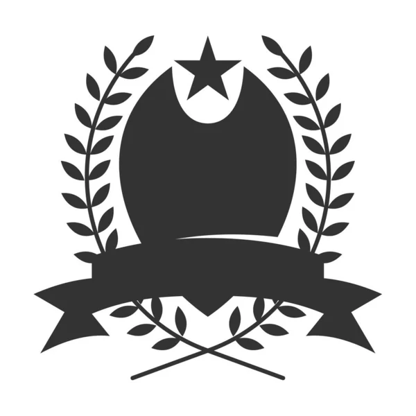 Logoen Til Emblem Blank Mal Icon Illustration Brand Identity – stockvektor