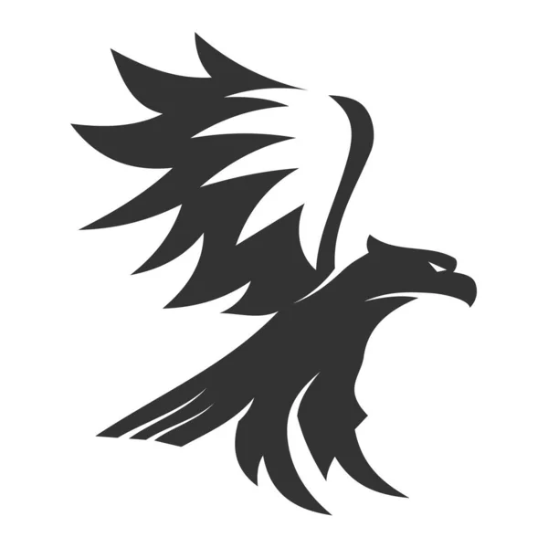 Orzeł Logo Wektor Zwierząt Projekt Ikona Ilustracja Tożsamość Marki — Wektor stockowy