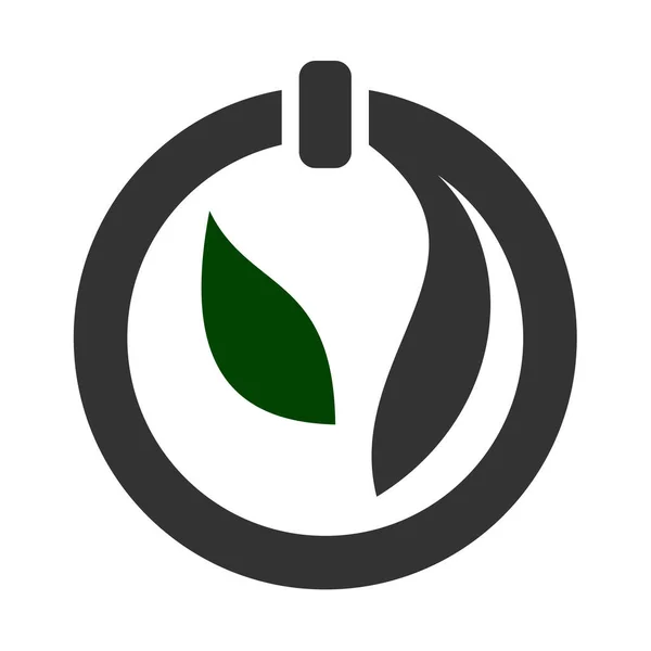 Blatt Logo Bio Natur Grün Eco Vektor Symbole Business Logo — Stockvektor