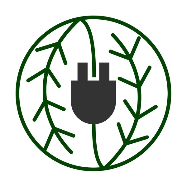 葉のロゴ バイオネイチャーグリーンエコベクトルシンボルビジネスロゴテンプレートアイコンイラストブランドアイデンティティ — ストックベクタ