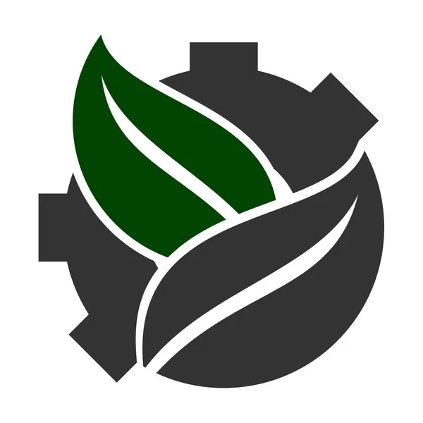 Logo Leaf Bionatura Verde Eco Vettoriale Simboli Business Logo Modello — Vettoriale Stock