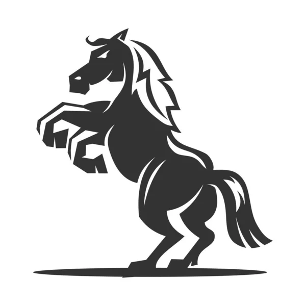 Plantilla Logotipo Caballo Icono Ilustración Identidad Marca — Vector de stock