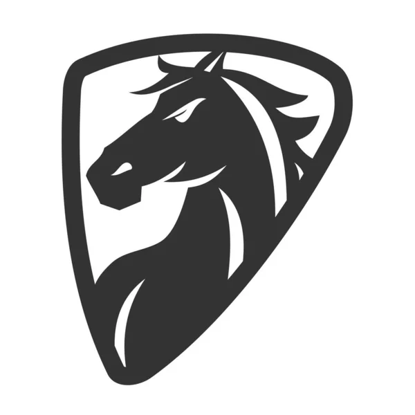 Ikona Logo Konia Ikona Ilustracja Tożsamość Marki — Wektor stockowy