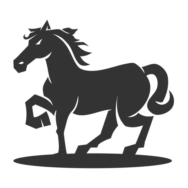 Modèle Logo Cheval Icône Illustration Identité Marque — Image vectorielle