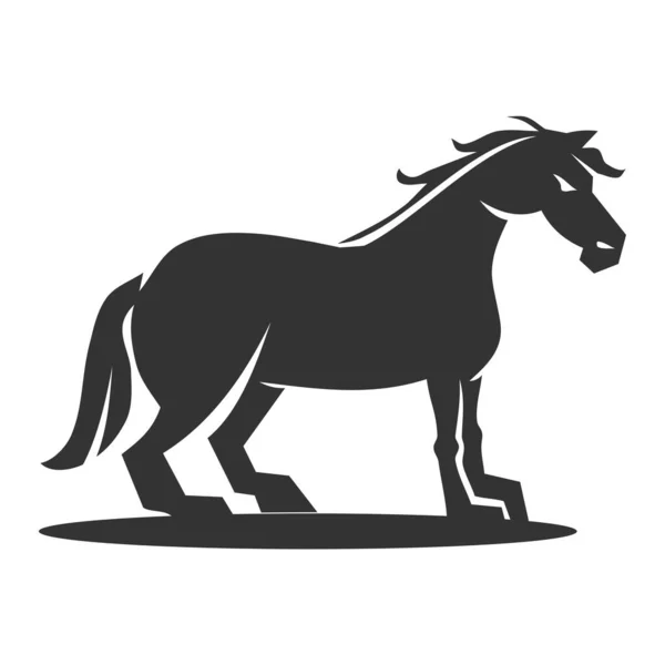 Häst Logotyp Mall Ikon Illustration Varumärke Identitet — Stock vektor