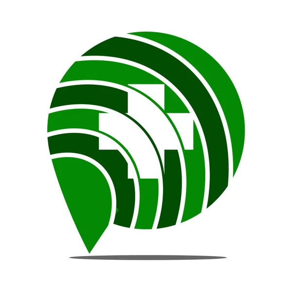 Plantilla Logotipo Médico Línea Icono Ilustración Identidad Marca — Vector de stock