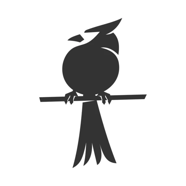 Wzór Logo Kardynała Ptaka Ikona Ilustracja Tożsamość Marki — Wektor stockowy