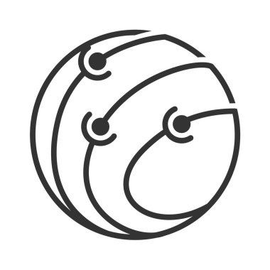 Teknoloji küresel logo şablonu Simge Resimlendirme Markası Kimliği