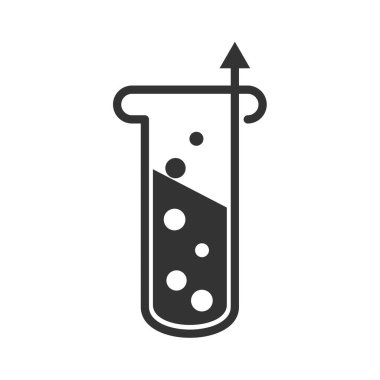 science laboratory logo template Icon Illustration Brand Identity.Isolated and flat . Vector graphic