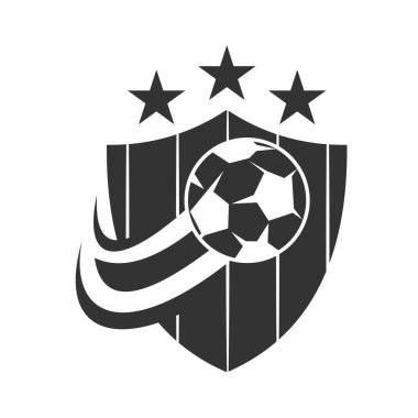 soccer football logo template Icon Illustration Brand Identity.Isolated and flat illustration. Vector graphic