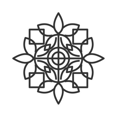 Floral ornament logo template Icon Illustration Brand Identity.Isolated and flat illustration. Vector graphic