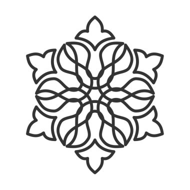 Floral ornament logo template Icon Illustration Brand Identity.Isolated and flat illustration. Vector graphic